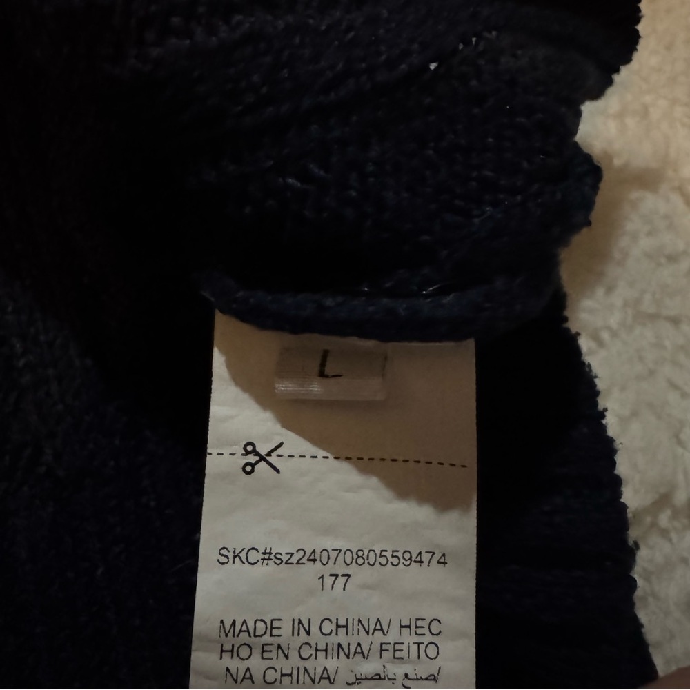 Navy Cable Knit Sweater, Shein, Women’s Large - Picture 4 of 4